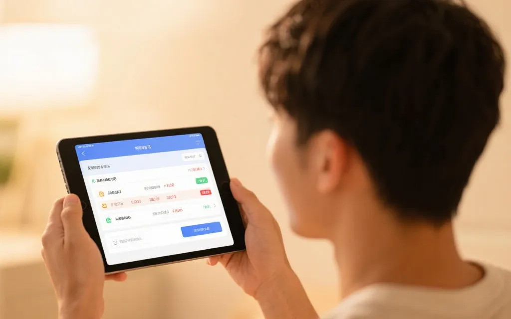 用户在智能设备上查询开奖结果，界面简洁明了